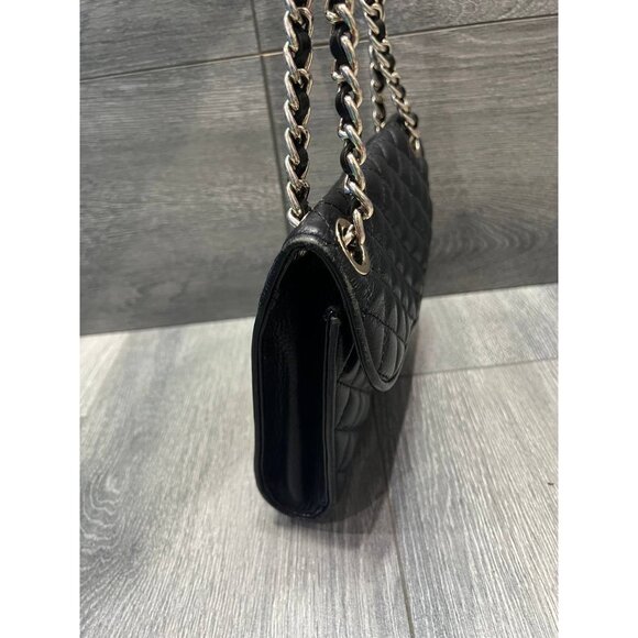 Rebecca Minkoff Black Quilted Mini Affair Bag Gold Chain Crossbody B000419 - Picture 6 of 9